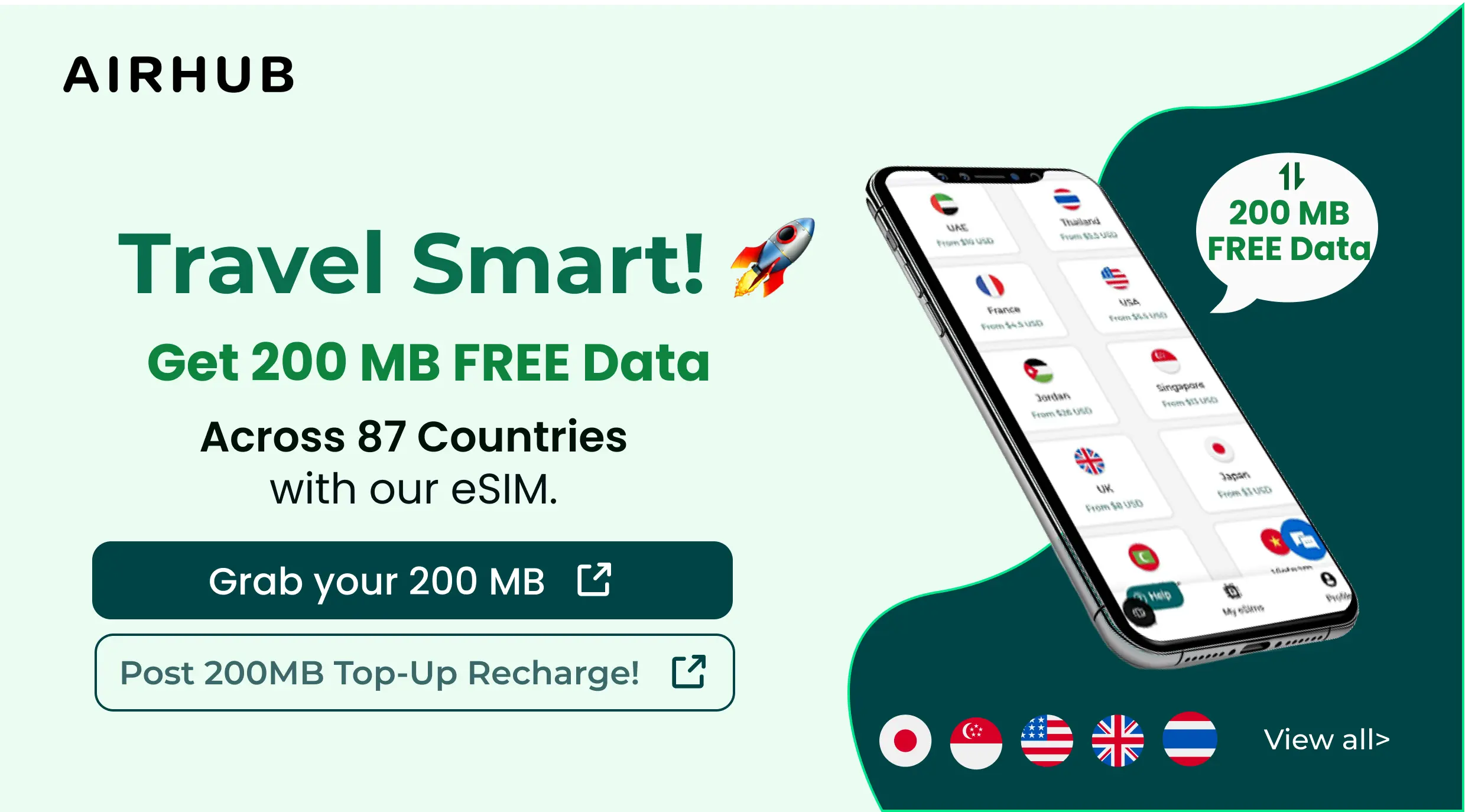 Free eSIM Banner